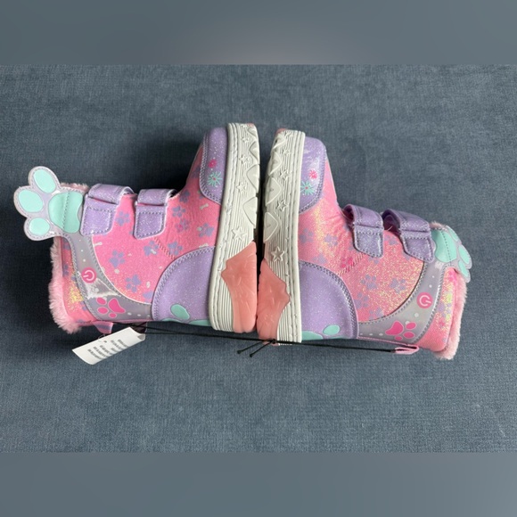 Paw Patrol Sky Light Up Snow Boots Toddler Girls SZ 11 Pink Velcro Closure Warm - Picture 5 of 8
